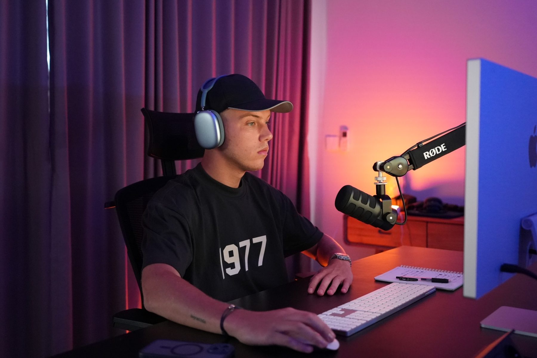 Ben Tol working at his desk